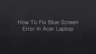 How To Fix Blue Screen issue In Any Acer Laptop Very Easily