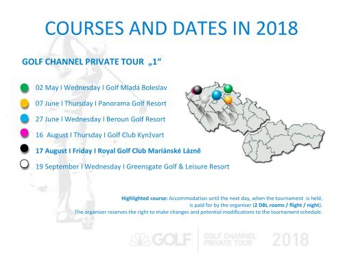 Golf Channel Private Tour 2018