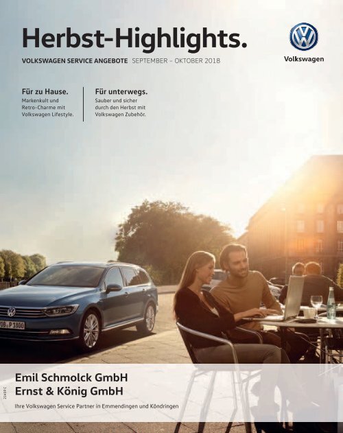 Volkswagen Service Angebote September / Oktober 2018
