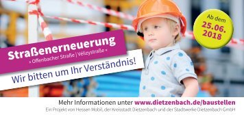 Straßenerneuerung "Offenbacher Straße/Vélizystraße"