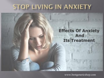 Stop Living In Anxiety