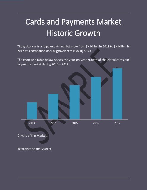 Cards And Payments Global Market Report 2018
