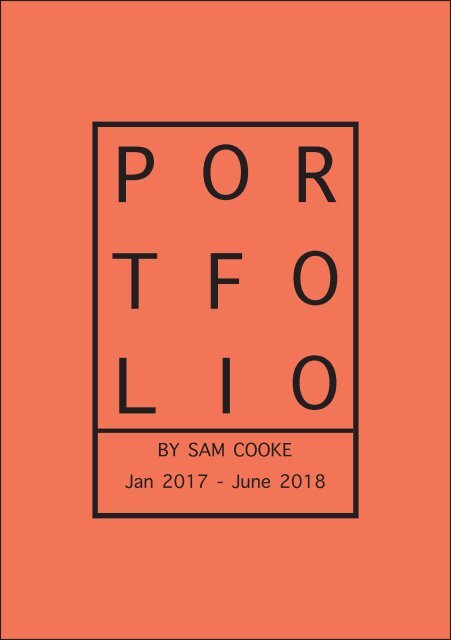 Jan 2017 - June 2018 Graphics Portfolio Booklet