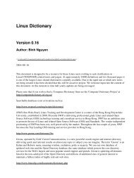 Linux Dictionary