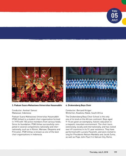 World Choir Games Tshwane 2018 - Program Book