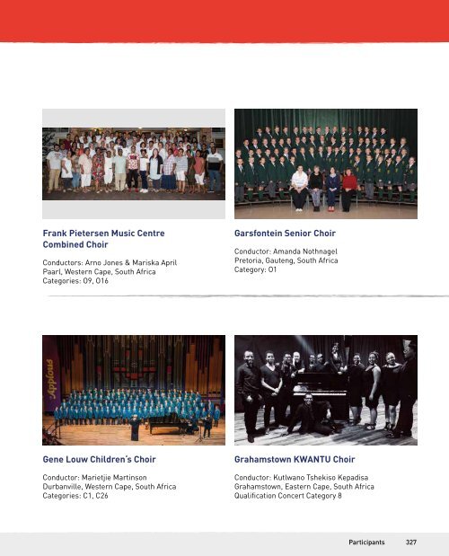 World Choir Games Tshwane 2018 - Program Book