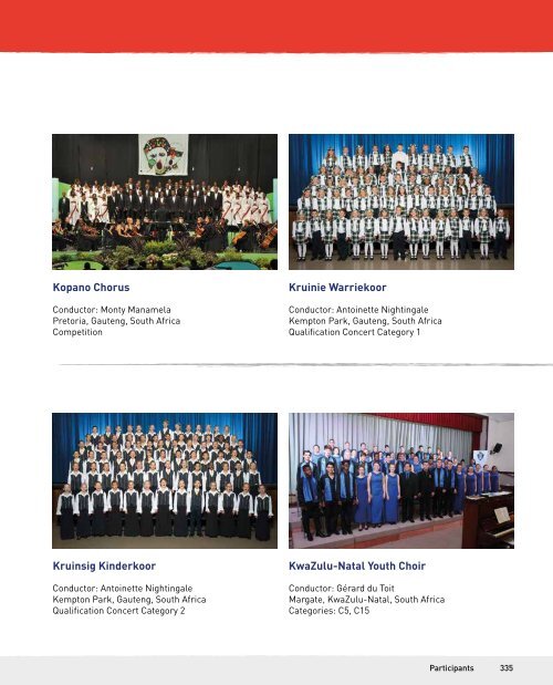 World Choir Games Tshwane 2018 - Program Book