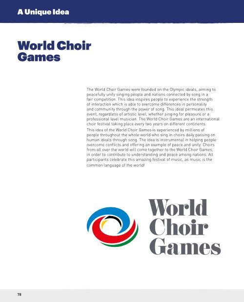 World Choir Games Tshwane 2018 - Program Book