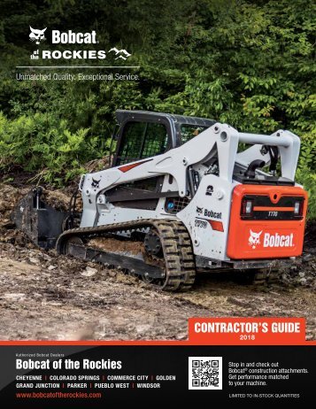 2018 Bobcat of the Rockies Equipment Contractor's Guide