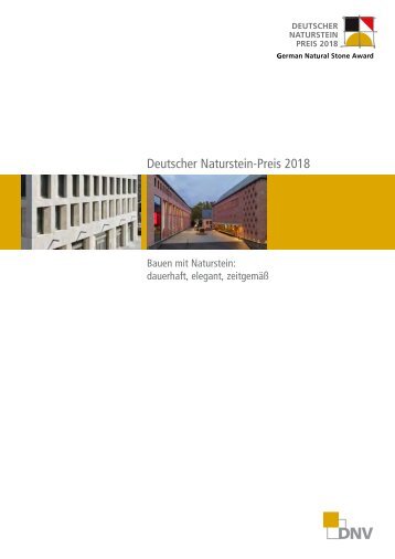 Deutscher Naturstein-Preis Dokumentation 2018