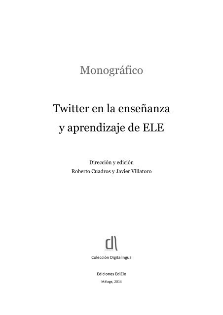 Monográfico Twitter ELE