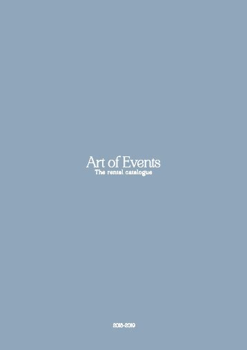 Art of Events Rentals 2018-2019