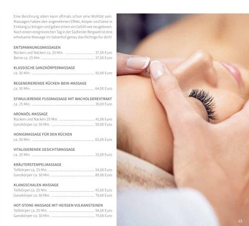 Beautykatalog Valserhof