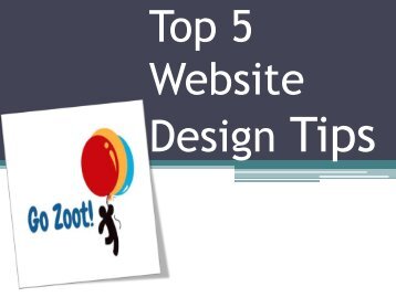 Top 5 Website Design Tips