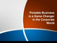 Portable Business is a Game Changer in the Corporate World