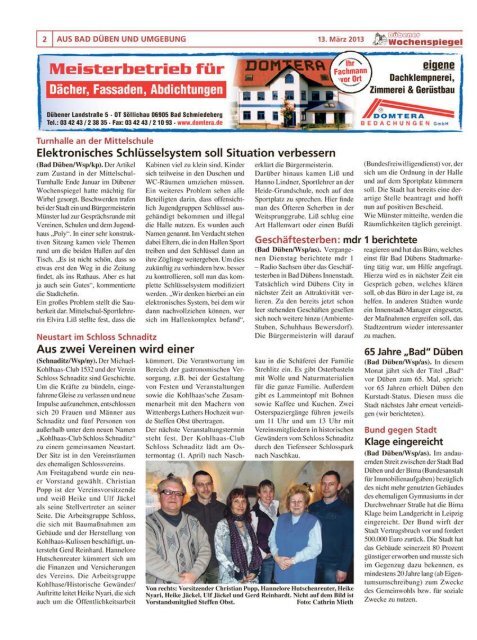 Dübener Wochenspiegel - Ausgabe 05 - 13-03_2013