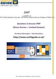 C_BOBIP_42 Exam Passing Guarantee 2018