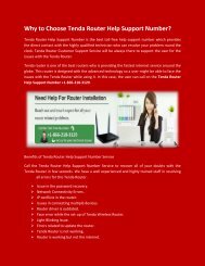 Get 1-866-218-3129 Tenda Router Tech Support Number