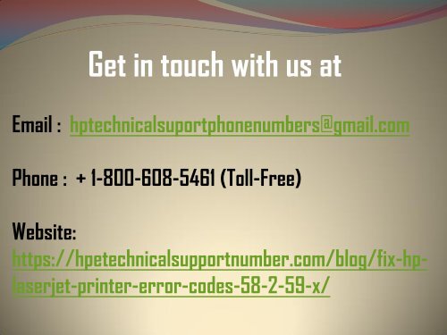 Fix HP LaserJet Printer Error Codes 58.2 And 59.X Call 1-800-608-5461