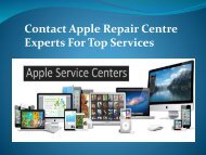 Contact Apple Repair Centre Experts For Top Services