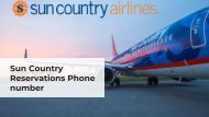 Sun Country Airlines Reservations Phone number