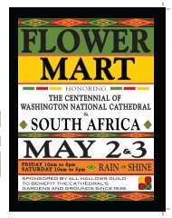 flower mart rain or shine - All Hallows Guild