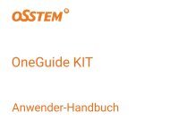OSSTEM OneGuide Anwender-Handbuch