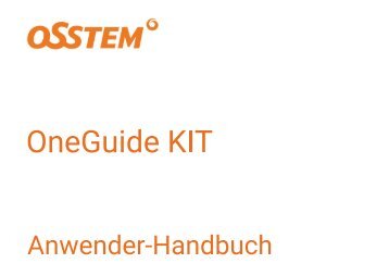 OSSTEM OneGuide Anwender-Handbuch