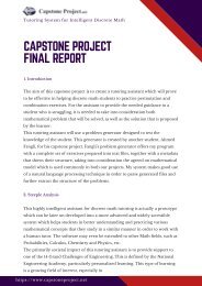 Capstone Project Final Report Sample