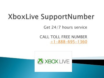 Xbox Live Support Number