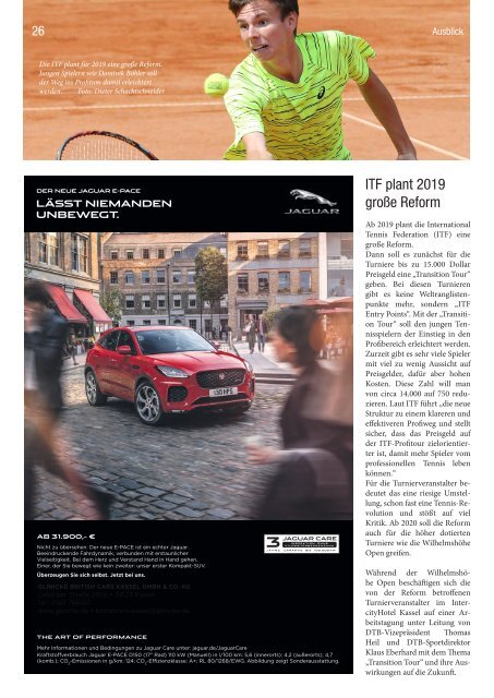 Wilhelmshöhe Open - Turnier-Magazin 2018