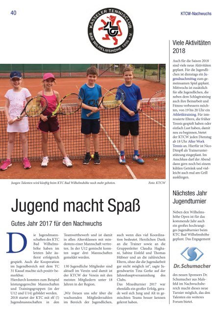 Wilhelmshöhe Open - Turnier-Magazin 2018