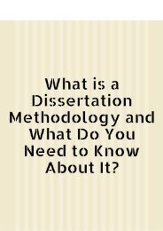 What is a Dissertation Methodology and What Do You Need to Know About It