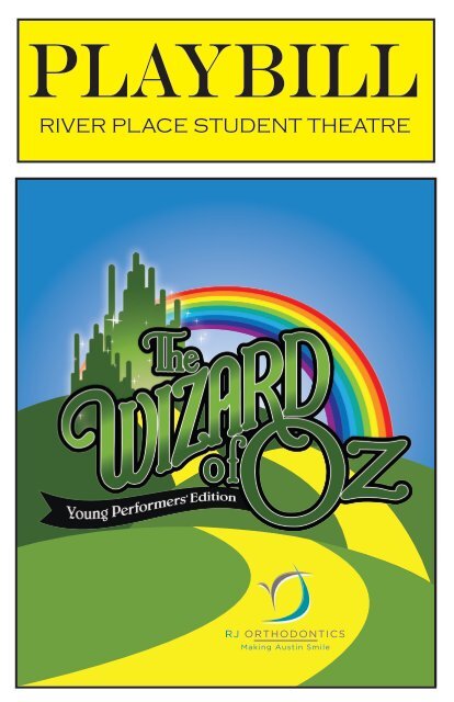 2017 - 2018 Wizard of Oz Playbill