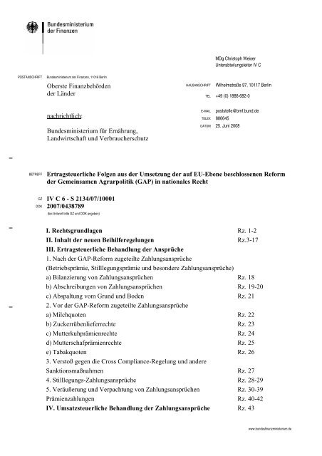 Ertragsteuerliche Folgen aus der Umsetzung der auf EU-Ebene ...