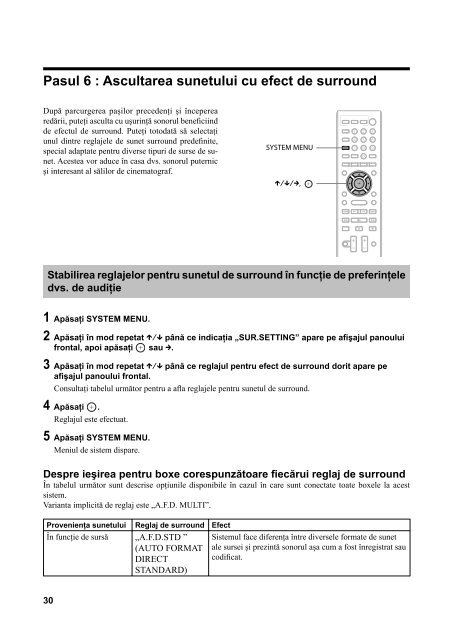 Sony BDV-E970W - BDV-E970W Mode d'emploi Roumain