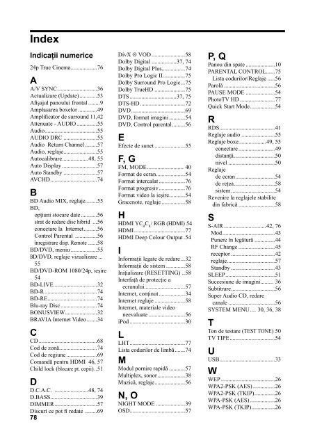 Sony BDV-E970W - BDV-E970W Mode d'emploi Roumain