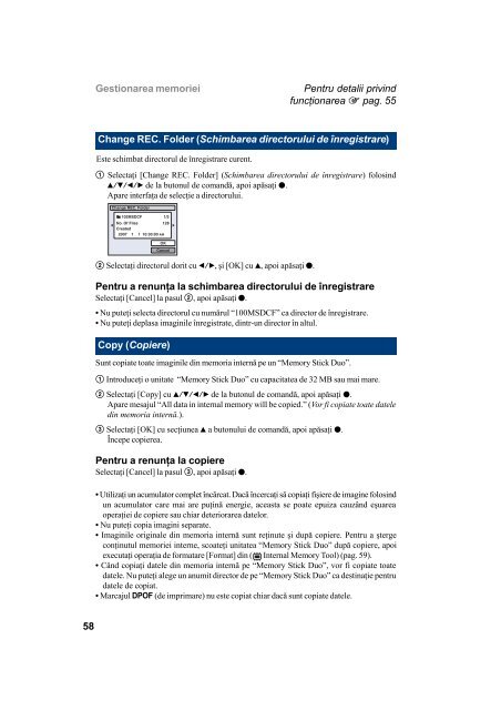 Sony DSC-T25 - DSC-T25 Mode d'emploi Roumain