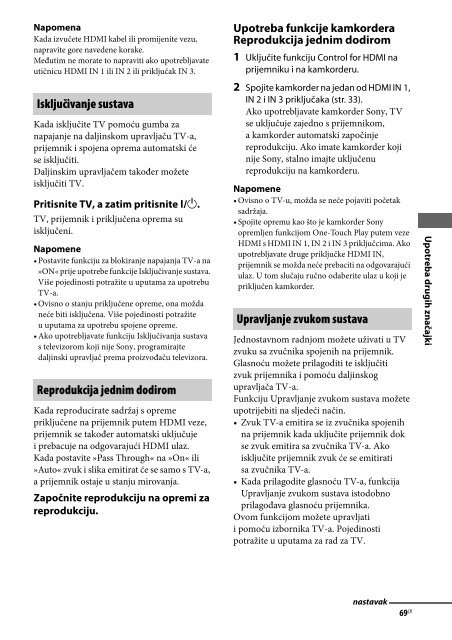 Sony STR-DA2800ES - STR-DA2800ES Mode d'emploi Croate