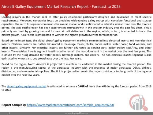 Aircraft Galley Equipment Market