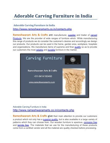 carving_furniture_in_india