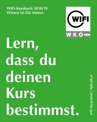 WIFI Kursbuch - Akademische Ausbildung