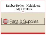 Rubber Roller - Heidelberg SM52 Rollers at-Shop.PrintersParts 