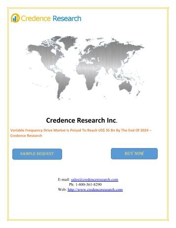 Variable Frequency Drive Market Is Poised To Reach US$ 35 Bn By The End Of 2024 – Credence Research