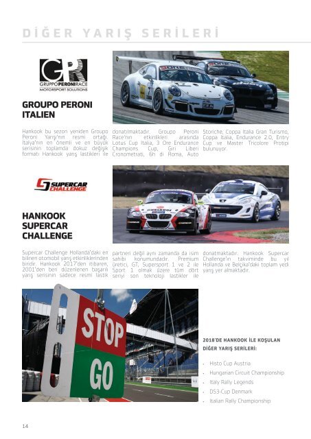 Hankook Motorsport Press Kit 2018 (Turkish)