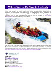 White Water Rafting in Ladakh