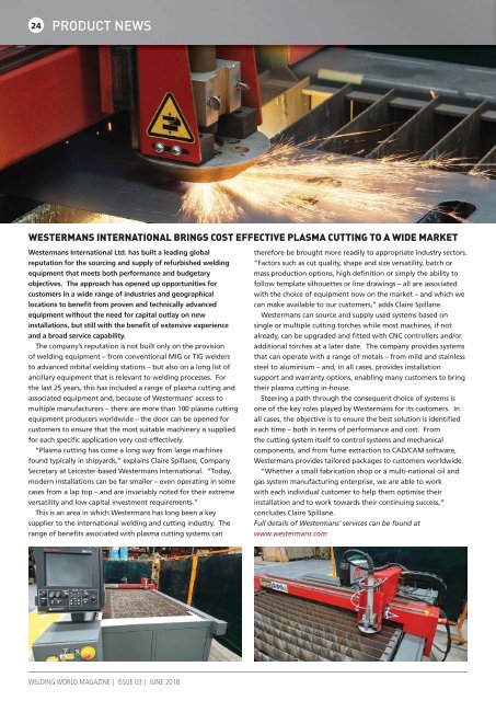 Welding World magazine June 2018