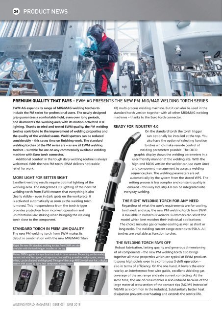 Welding World magazine June 2018