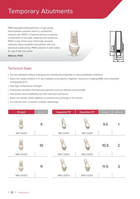 Noris Medical Dental Implants Product Catalog 2018 3