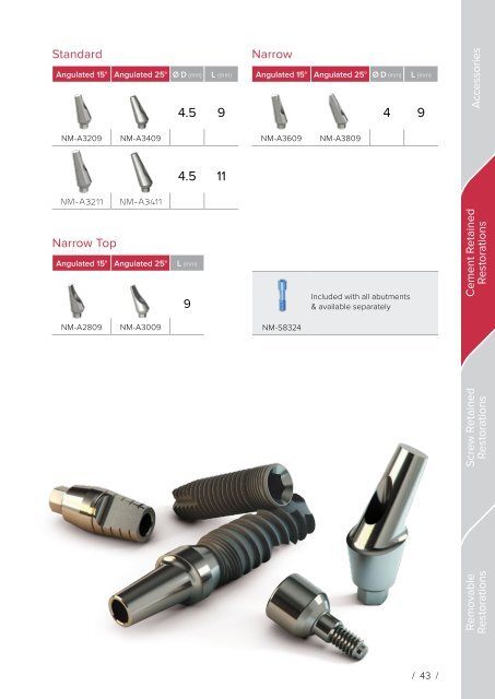 Noris Medical Dental Implants Product Catalog 2018 3